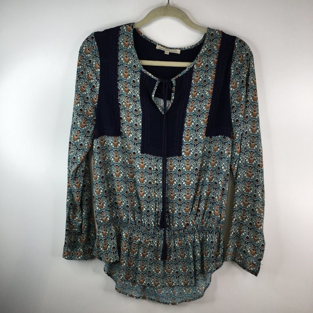 Daniel Rainn• Cinched Waist Blouse Top Long Sleeve Size M